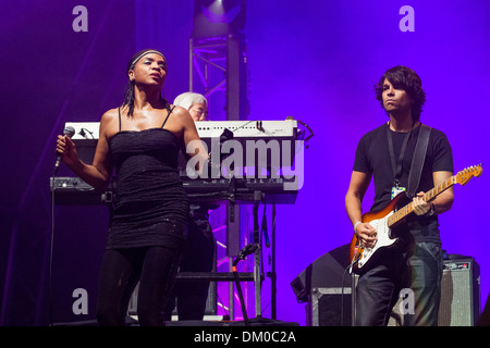 Boney M Feat Liz Mitchell Festival ERP erinnern Cascais - Performances - Tag zwei Cascais Portugal - 08.09.12 Stockfoto