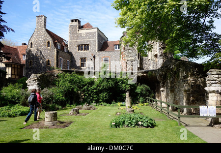 Medizinischer Kräutergarten Canterbury Kathedrale Bezirke Kent Stockfoto