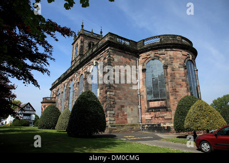 St. Alkmund Kirche, baute eine große 18. Jahrhundert Sandstein Kirche 1712 / 13, Whitchurch, Shropshire Stockfoto