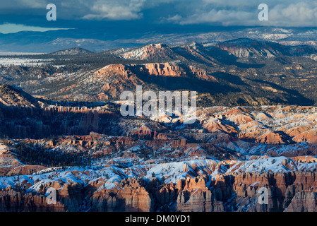 letztes Licht auf die Hoodoos Bryce Canyon, Utah, USA Stockfoto