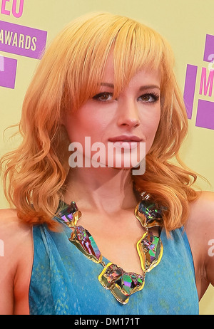 Ashley Rickards 2012 MTV Video Music Awards statt im Staples Center Ankünfte Los Angeles, Kalifornien, USA - 06.09.12 Stockfoto