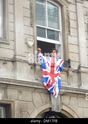 Atmosphäre die 2012 Olympischen Feier Parade London, England - 10.09.12 Stockfoto