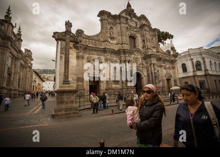 Iglesia De La Compañía de Jesús - Quito, Ecuador Stockfoto