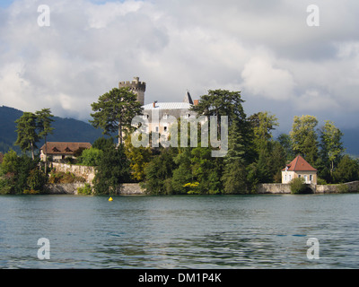 Das privat geführte Schloss Ruphy in Duingt am Ufer des Lac d ' Annecy Frankreich Stockfoto