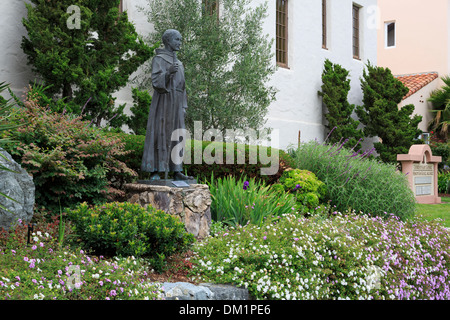 Junipero Serra Statue, Mission San Rafael Arcangel, San Rafael, Marin County, Kalifornien, USA Stockfoto