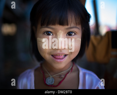 Mädchen am Inle-See, Myanmar (Burma) Stockfoto