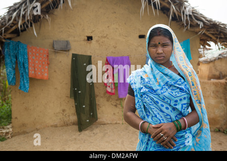 Frau im Bundesstaat Bihar, Indien. Stockfoto