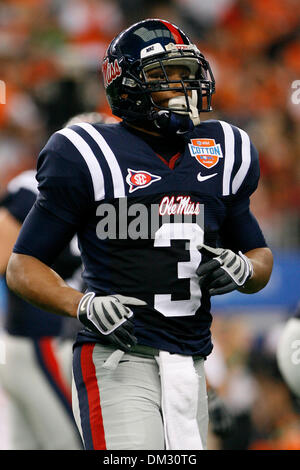 Der Ole Miss Wide Receiver Shay Hodge (Credit-Bild: © Joe Nicola/Southcreek Global/ZUMApress.com) Stockfoto