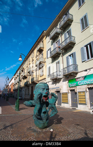 Über Giuseppi Verdi Fußgänger Straße Turin Stadt Piedmont Region Nord Italien Europa Stockfoto