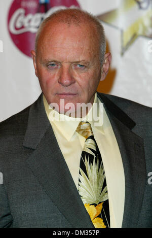 7. März 2002 - Los Angeles, Kalifornien - SHOWEST GALA AWARDS 2002. IM PARIS HOTEL IN LAS VEGAS. ANTHONY HOPKINS. FITZROY BARRETT / 07.03.2002 K24257FB (D) (Kredit-Bild: © Globe Photos/ZUMAPRESS.com) Stockfoto