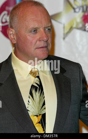 7. März 2002 - Los Angeles, Kalifornien - SHOWEST GALA AWARDS 2002. IM PARIS HOTEL IN LAS VEGAS. ANTHONY HOPKINS. FITZROY BARRETT / 07.03.2002 K24257FB (D) (Kredit-Bild: © Globe Photos/ZUMAPRESS.com) Stockfoto
