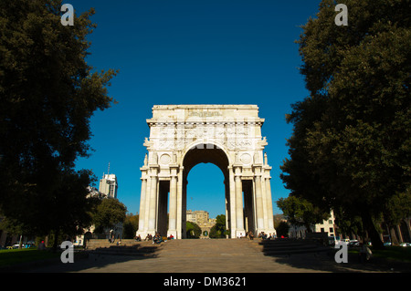 Arco della Vittoria den Sieg Bogen Piazza della Vittoria quadratischen zentralen Genua Ligurien Italien Europa Stockfoto