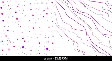 Trend-Hintergrund. Punkte und Linien Textur-Muster Stock Vektor