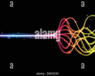 Abstrakte regenbogenfarbenen Linien. Stock Vektor