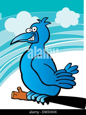 Blauer Vogel Stock Vektor