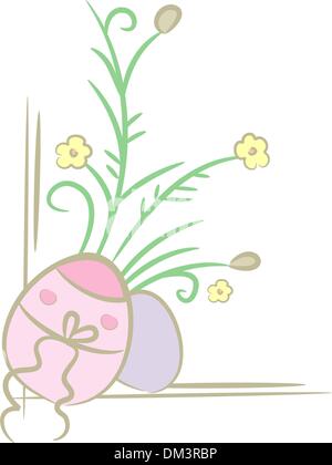 Pastellfarbene Ostern ornament Stock Vektor