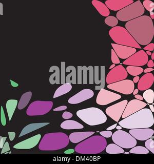 Abstrakte geometrische Mosaik Hintergrund. Vektor-Illustration Stock Vektor