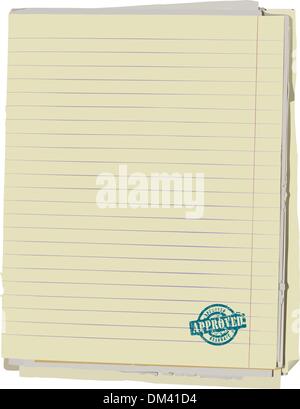 Alten Notizbuch Stock Vektor