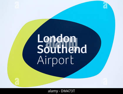 29.11.2013 London Southend Airport Zeichen Stockfoto