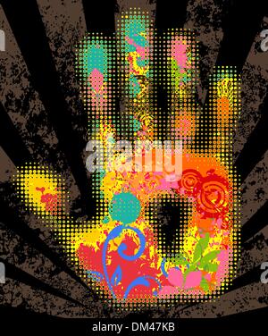 Hand (von Punkte-Design-Serie) Stock Vektor