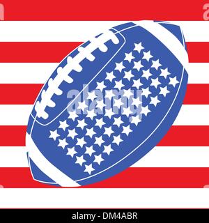 USA-Flagge Fußball 1 Stock Vektor