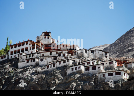 Ladakh, Indien - 17. Juli 2009: Dorf im Nubra Tal Stockfoto