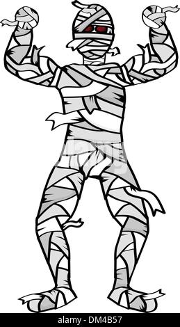 Cartoon-Mumie Stock Vektor