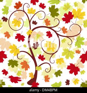 Nahtlose Herbst Blumenmuster Stock Vektor