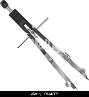 Entwurf und Zeichnung Kompass Stock Vektor