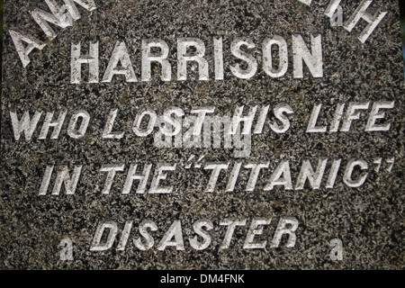 Fairview Cemetery befindet sich in Halifax, N.S. Stockfoto