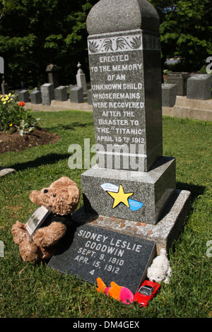 Fairview Cemetery befindet sich in Halifax, N.S. Stockfoto
