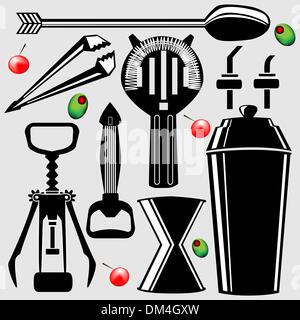Bar-Werkzeuge Stock Vektor