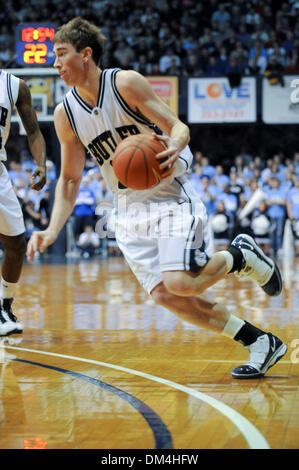 Bulldoggen Gordon Hayward erhält einen Schuss in letzter Sekunde gewinnen über die Musketiere. Butler gewinnt Xavier 69-68. (20) Gordon Hayward. (Kredit-Bild: © Mike Taylor/Southcreek Global/ZUMApress.com) Stockfoto
