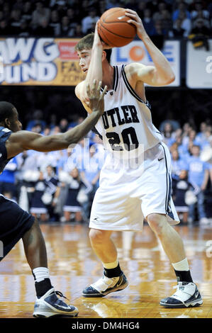 Bulldoggen Gordon Hayward erhält einen Schuss in letzter Sekunde gewinnen über die Musketiere. Butler gewinnt Xavier 69-68. (20) Gordon Hayward (Kredit-Bild: © Mike Taylor/Southcreek Global/ZUMApress.com) Stockfoto