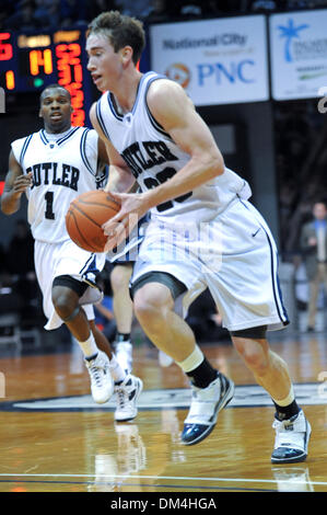 Bulldoggen Gordon Hayward erhält einen Schuss in letzter Sekunde gewinnen über die Musketiere. Butler gewinnt Xavier 69-68. (20) Gordon Hayward. (Kredit-Bild: © Mike Taylor/Southcreek Global/ZUMApress.com) Stockfoto