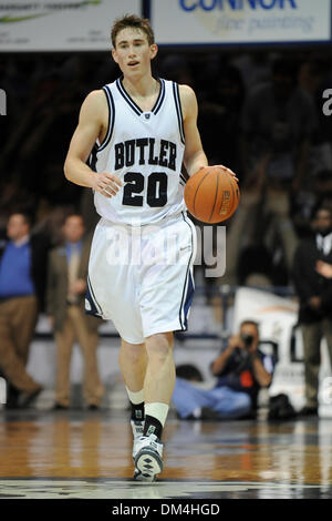 Bulldoggen Gordon Hayward erhält einen Schuss in letzter Sekunde gewinnen über die Musketiere. Butler gewinnt Xavier 69-68. (20) Gordon Hayward. (Kredit-Bild: © Mike Taylor/Southcreek Global/ZUMApress.com) Stockfoto