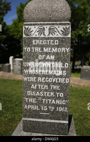 Fairview Cemetery befindet sich in Halifax, N.S. Stockfoto