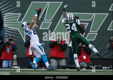 29. November 2009 - East Rutherford, New Jersey, USA - 29. November 2009: Carolina Panthers-Tight-End Dante Rosario #88 greift nach den Ball während des Spiels zwischen den Carolina Panthers und der New York Jets im Meadowlands Sports Complex in East Rutherford, New Jersey.  Die Jets besiegt die Panthers 17-6..Mandatory Credit - Alan Maglaque / Southcreek Global (Credit-Bild: © Southcreek Glo Stockfoto