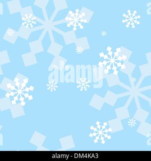 Nahtlose Winter Hintergrund mit Schneeflocken Stock Vektor