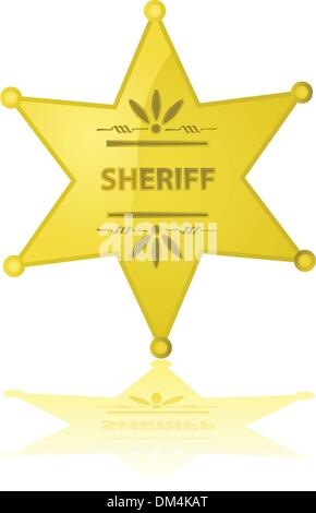 Sheriffstern Stock Vektor