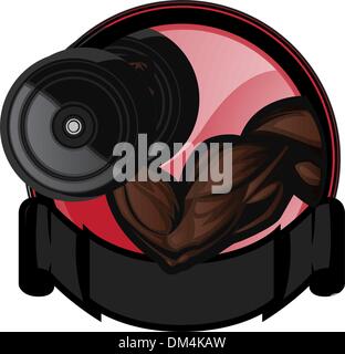 Bizeps Curl Stock Vektor