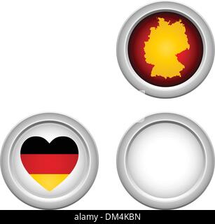 Deutschland-Tasten Stock Vektor