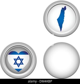 Israel-Tasten Stock Vektor