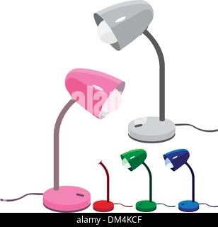 Schreibtischlampen Stock Vektor