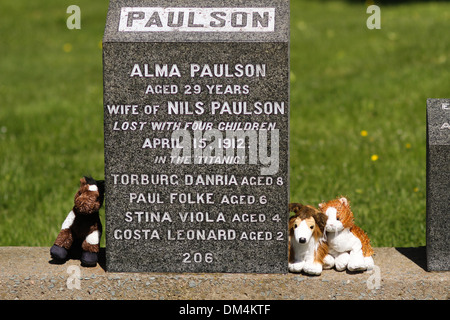 Fairview Cemetery befindet sich in Halifax, N.S. Stockfoto