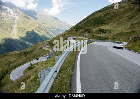 Vw am Großglockner-Pass-Straße, Tirol, Österreich, Stockfoto