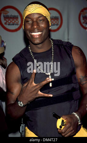 14. April 2000; Los Angeles, Kalifornien, USA; Rapper TYRESE @ 13. Jahresbericht der Nickelodeon Kids Choice Awards. Stockfoto