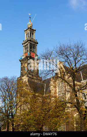 TURM DER WESTERKERK AMSTERDAM HOLLAND Stockfoto