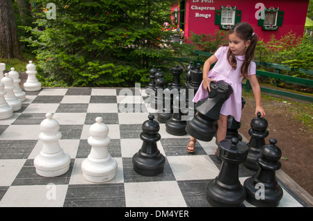 Vergnügungspark-Alice im Wunderland Laurentians Quebec Stockfoto