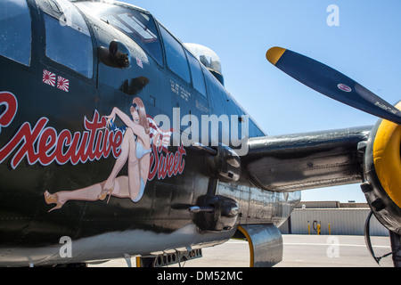 Ein b-25 Mitchell, die Zugehörigkeit zu den Commemorative Air Force Museum in Camarillo / Kalifornien Stockfoto